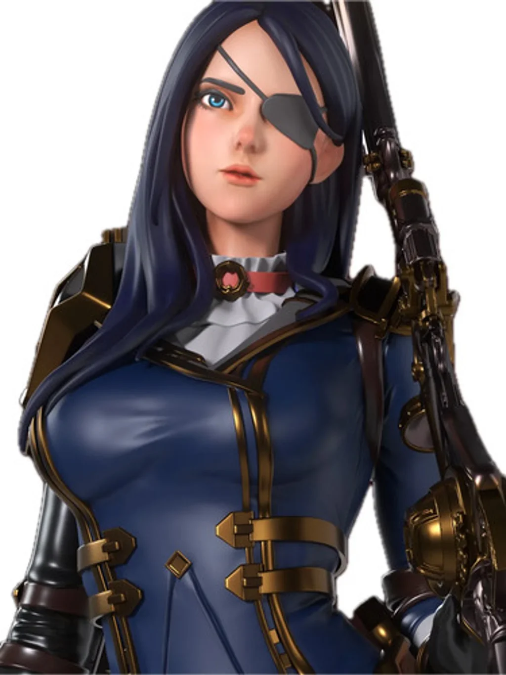 Figura caitlyn league of legends arcane em resina 3D - Fidel Figures