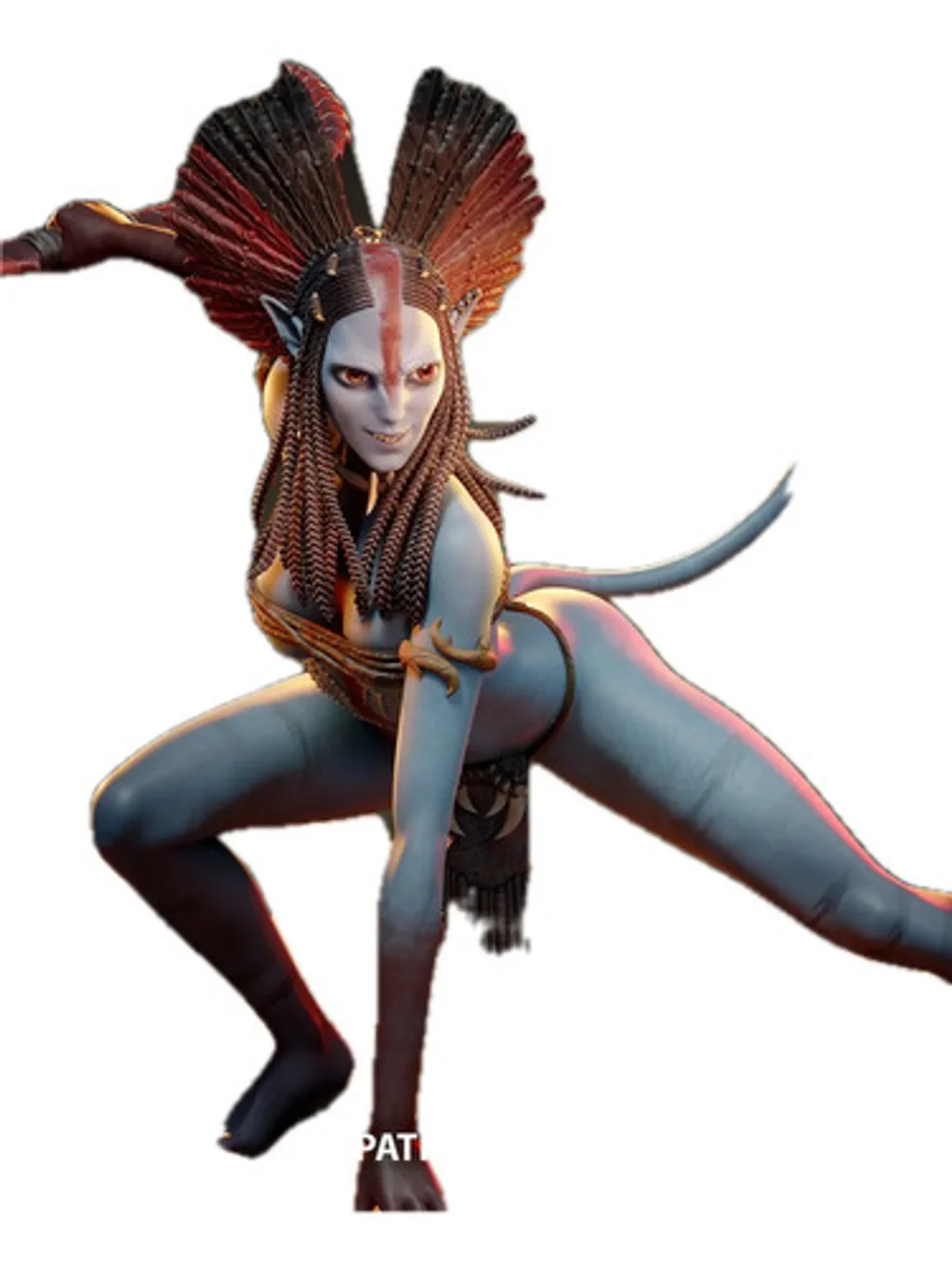 Figura neytiri avatar na'vi em resina 3D - Fidel Figures
