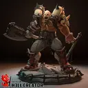 Garrosh Hellscream Wow Orc Game Rpg Figura Resina 28cm - foto 7