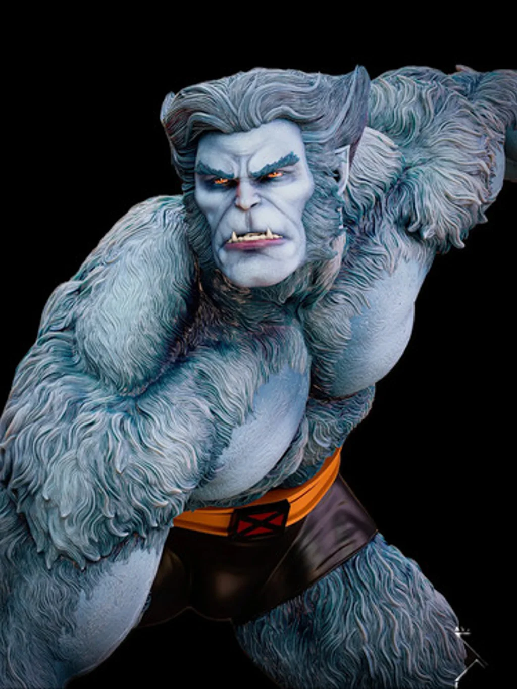Figura fera x-men em resina 3D - Fidel Figures