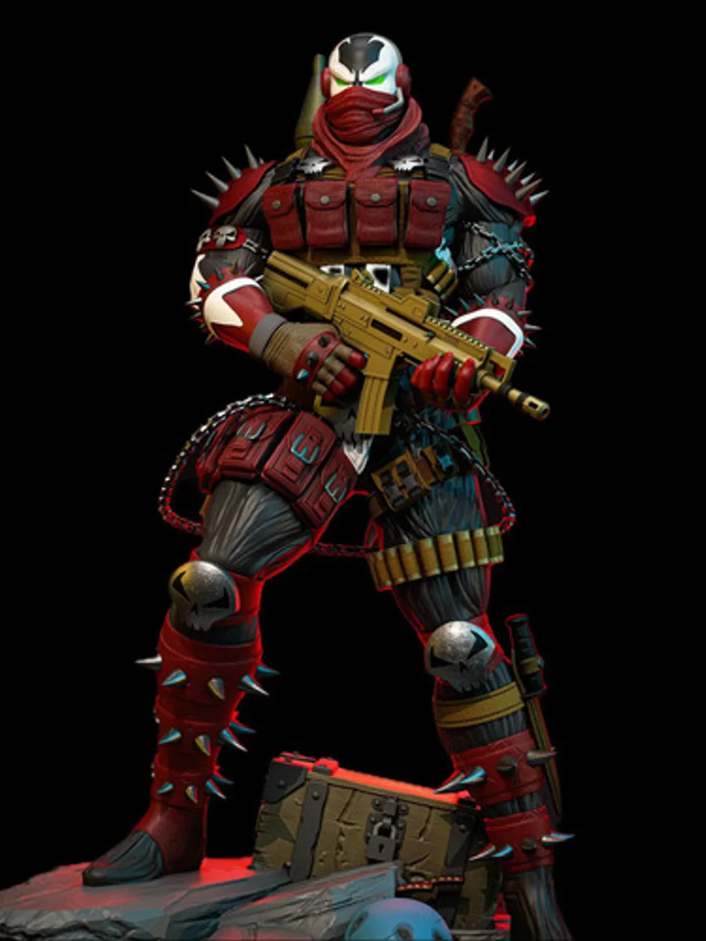 Figura comando spawn em resina 3D - Fidel Figures
