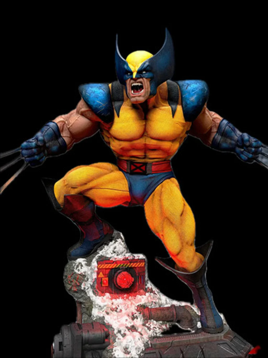 Figura wolverine x-men em resina 3D - Fidel Figures