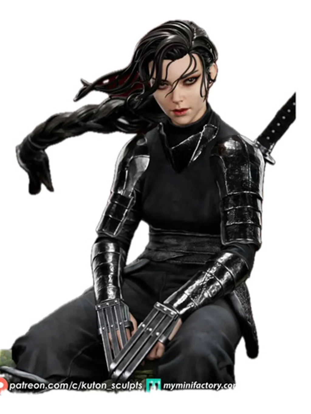 Figura shiori fantasy original em resina 3D - Fidel Figures