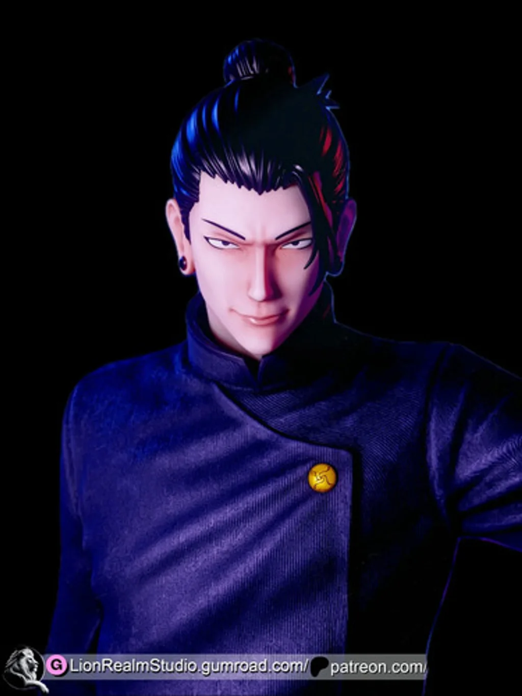 Figura suguru geto jujutsu kaisen em resina 3D - Fidel Figures