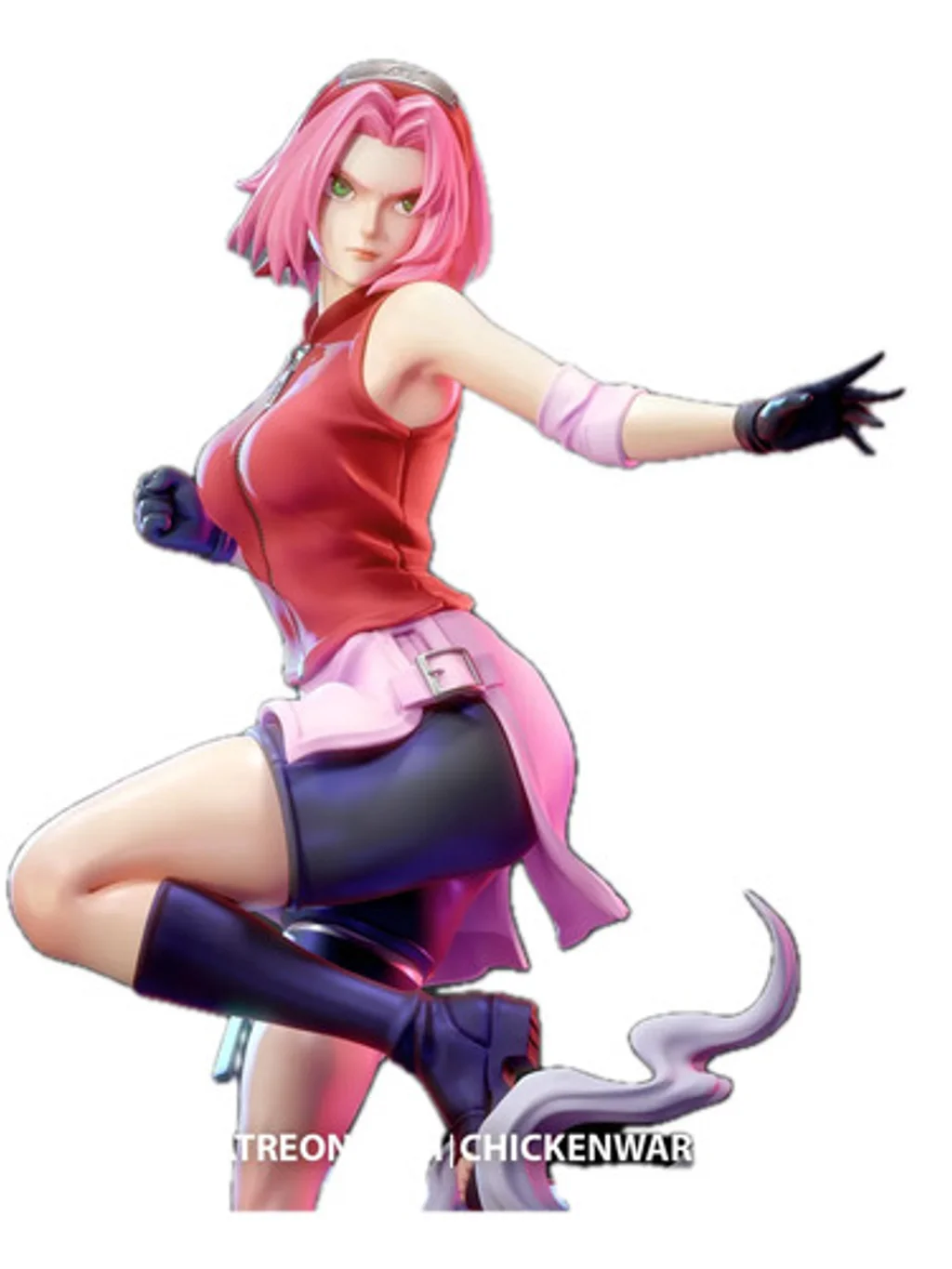 Figura sakura haruno naruto em resina 3D - Fidel Figures