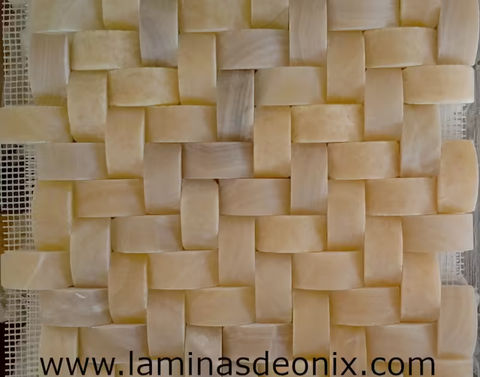 Mosaico de Onix Premium - Diseño artístico y decorativo de lujo con piedra natural