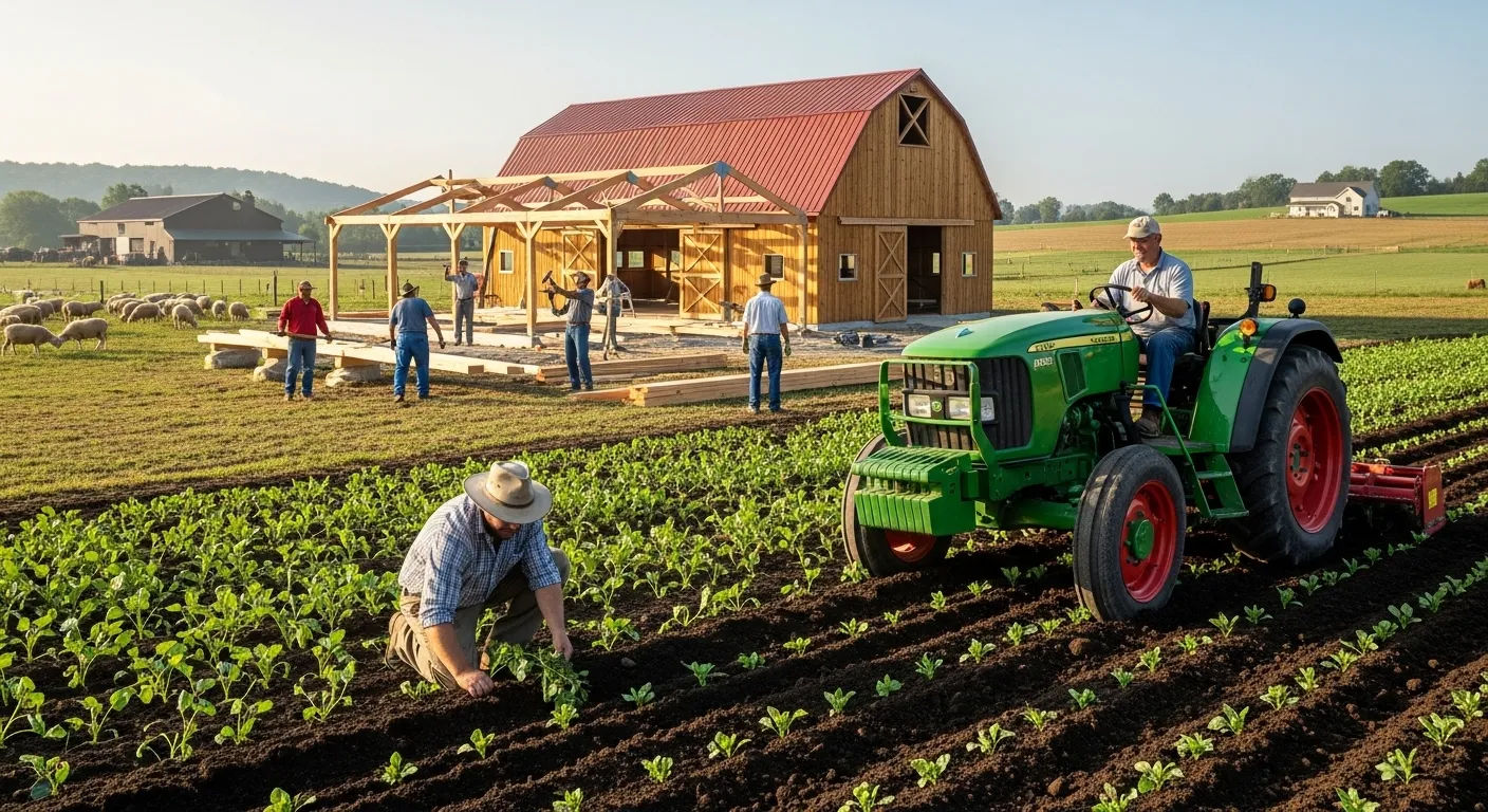 Nella nuova fattoria per bambini
