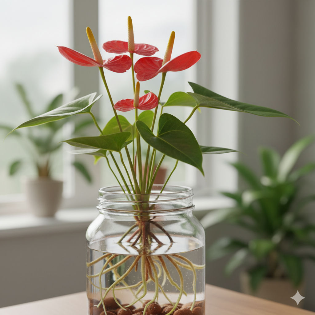 Anthurium (Flamingo Lily) - Hydroponic Plant