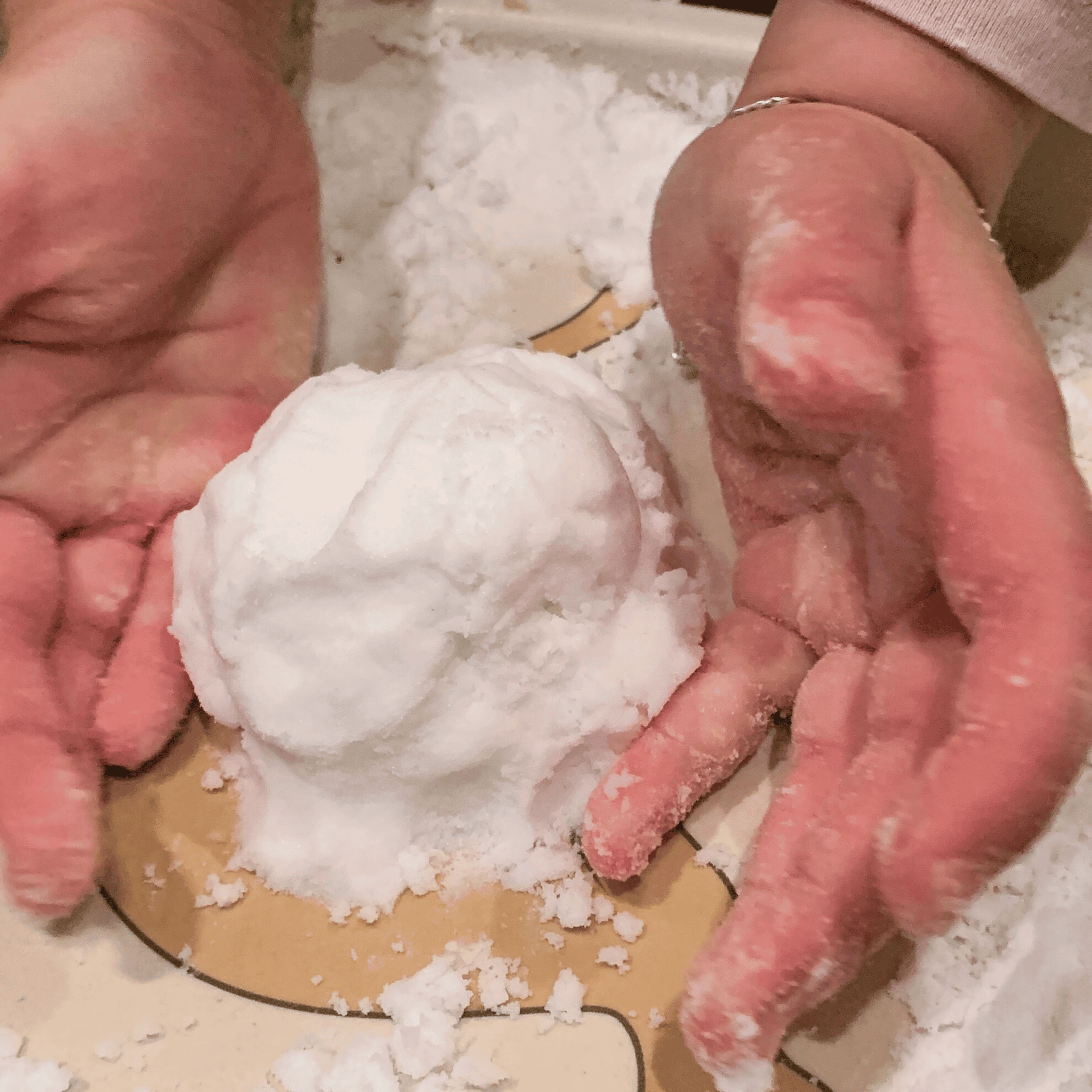 2-ingredient fake snow recipe