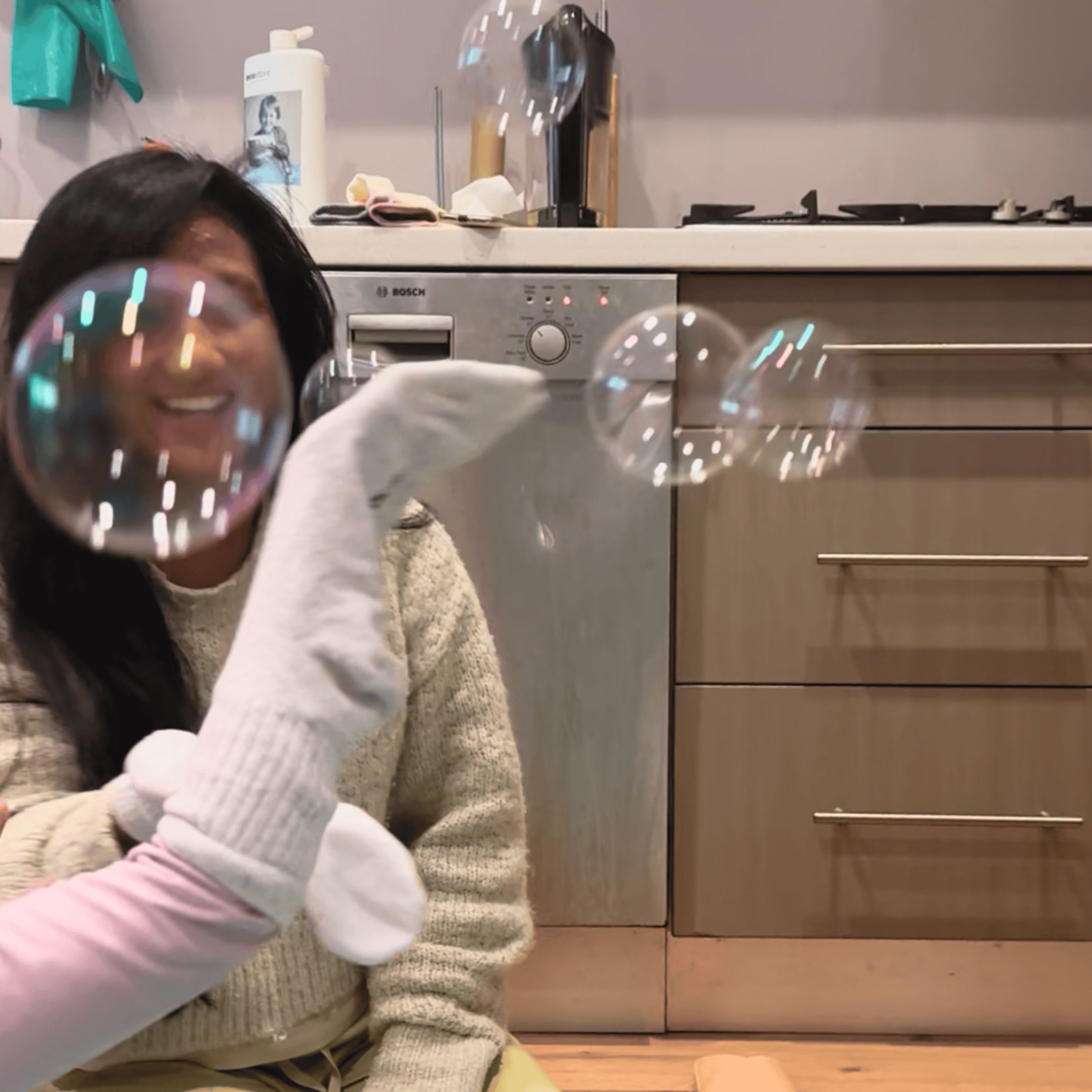Bouncing bubbles recipe