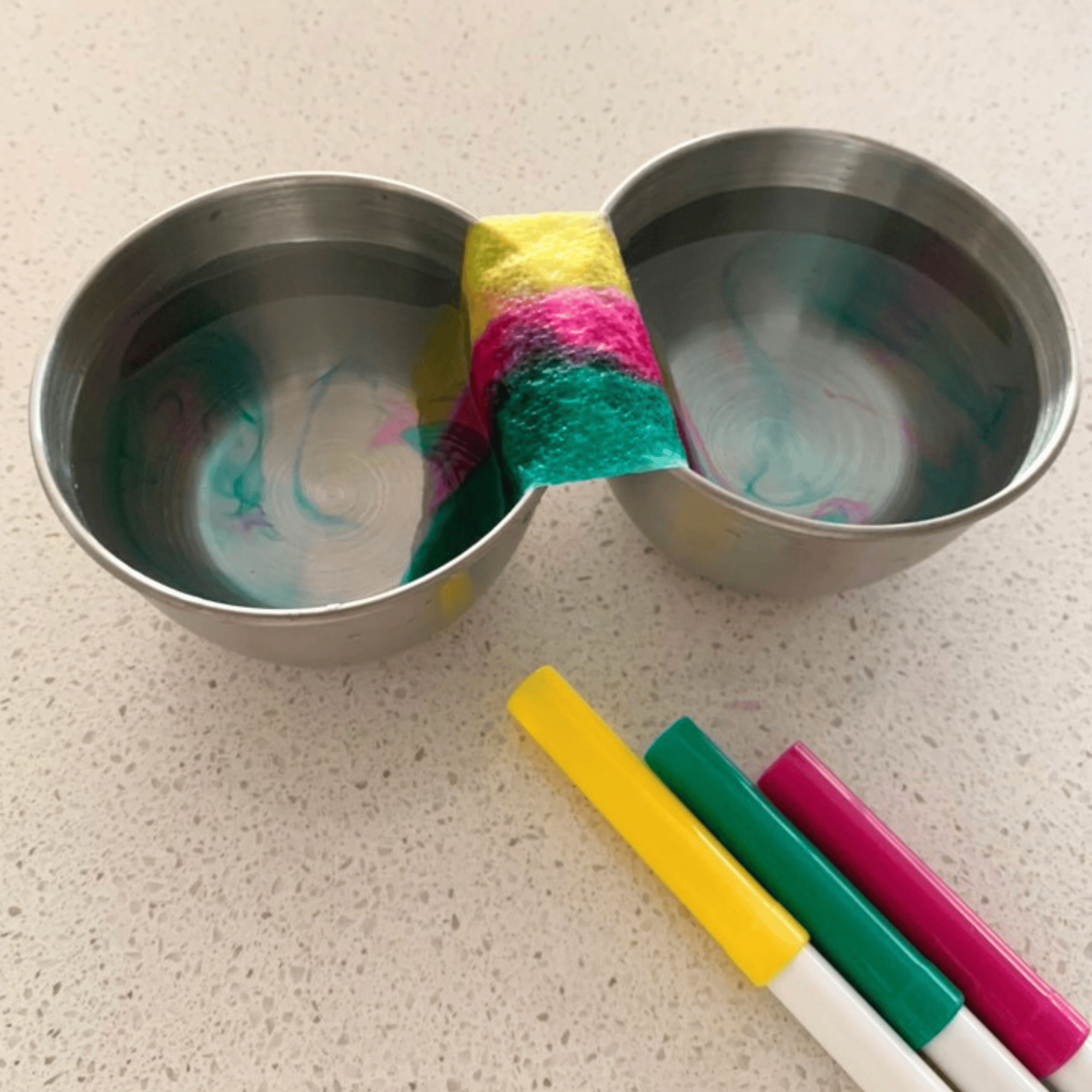 Walking rainbow experiment