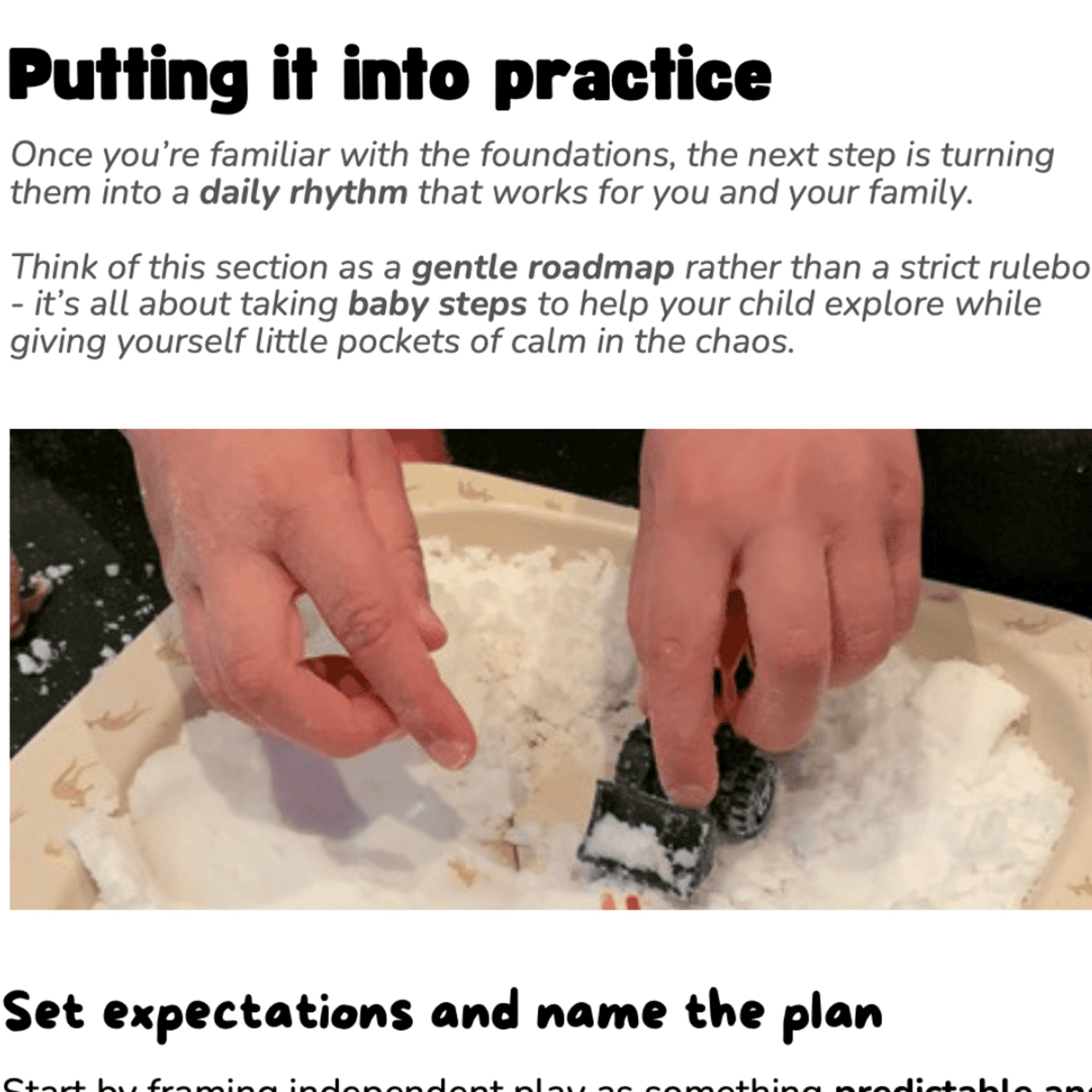 Guide: Your Way to Independent Play