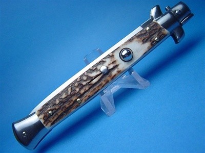 Frank Beltrame 11" Stag Horn Dagger Switchblade