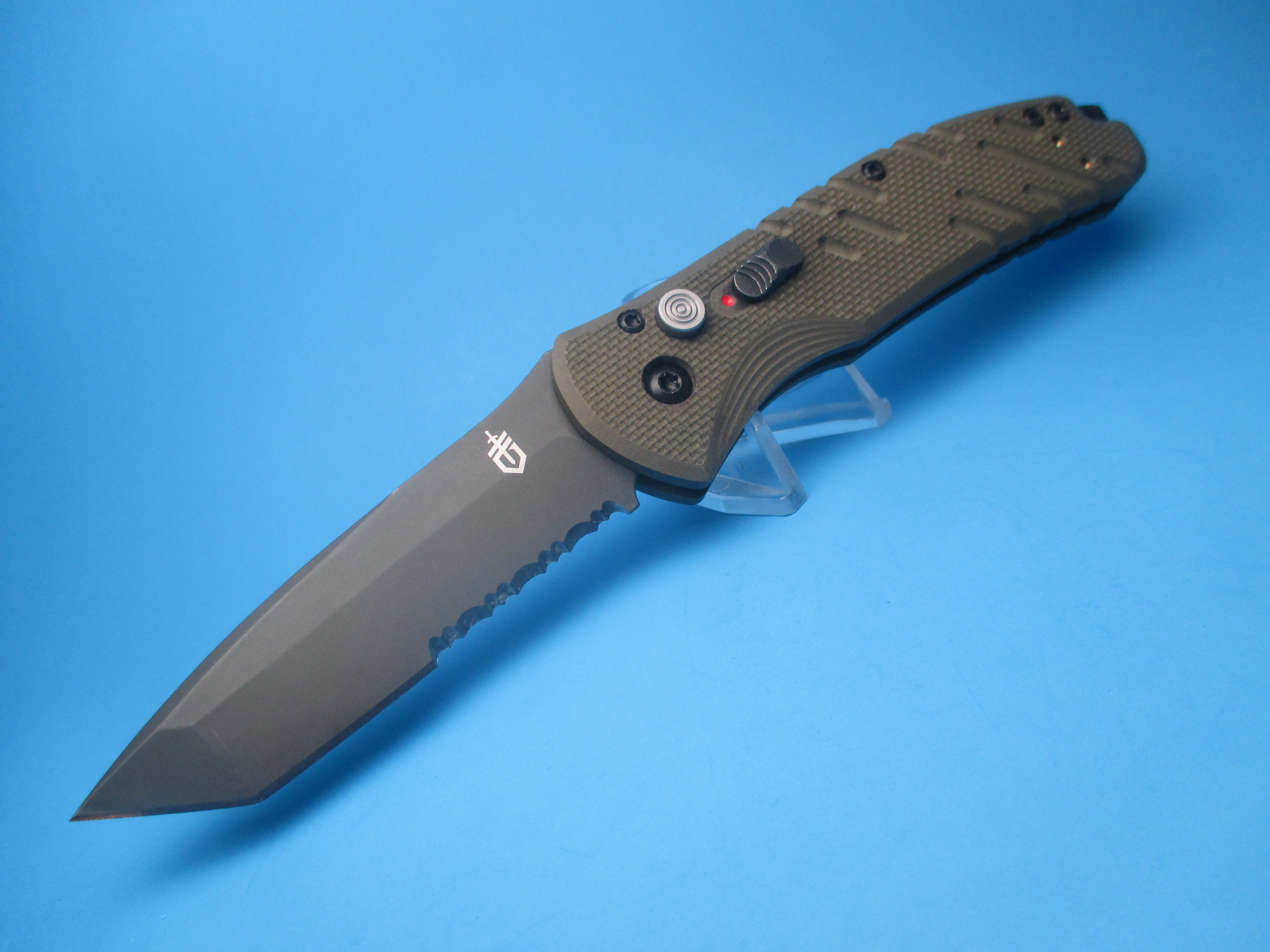 Gerber Propel Green Downrange Auto Tanto Switchblade Knife