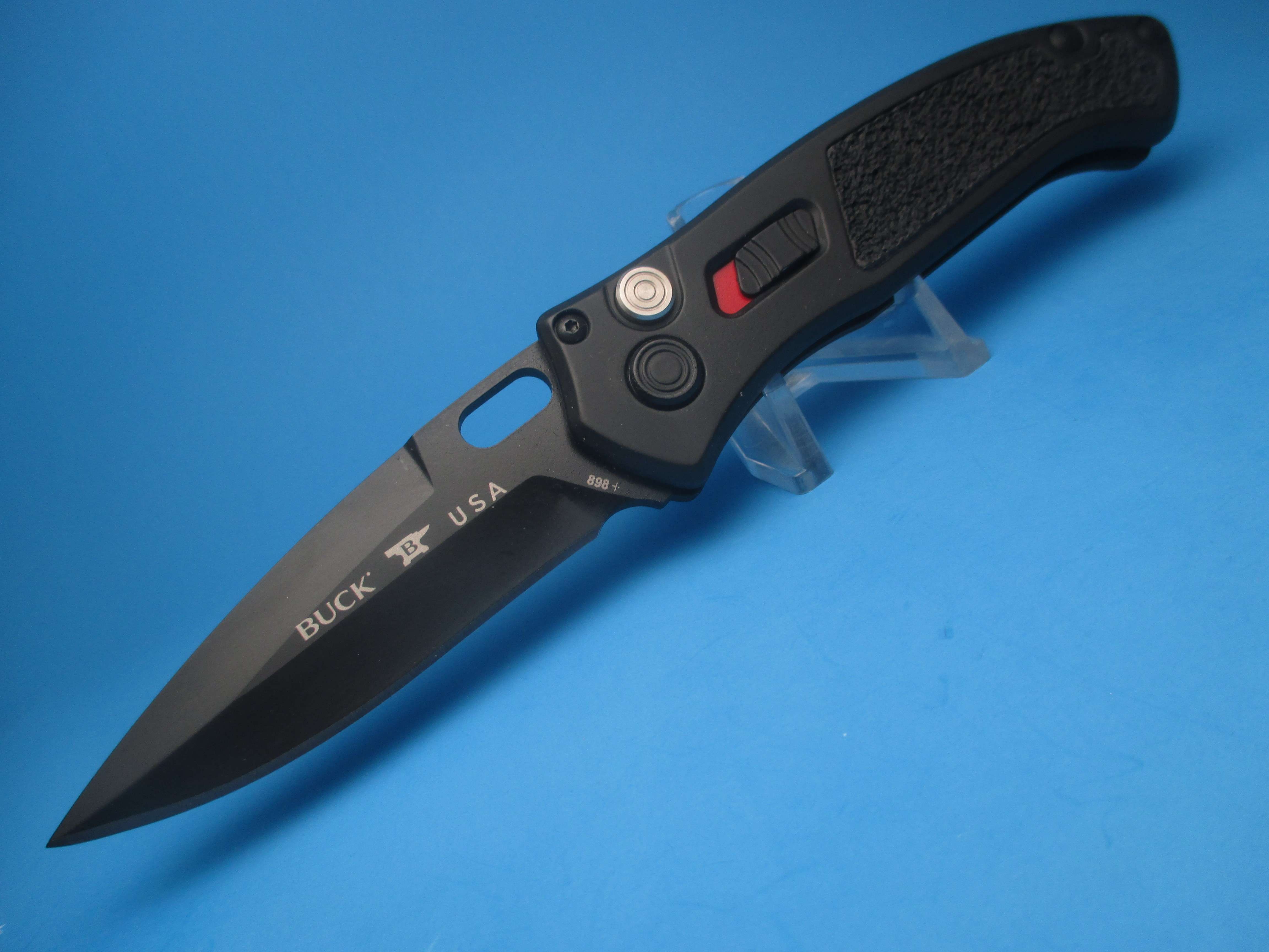 Buck 898 Impact Armor Black Switchblade Knife