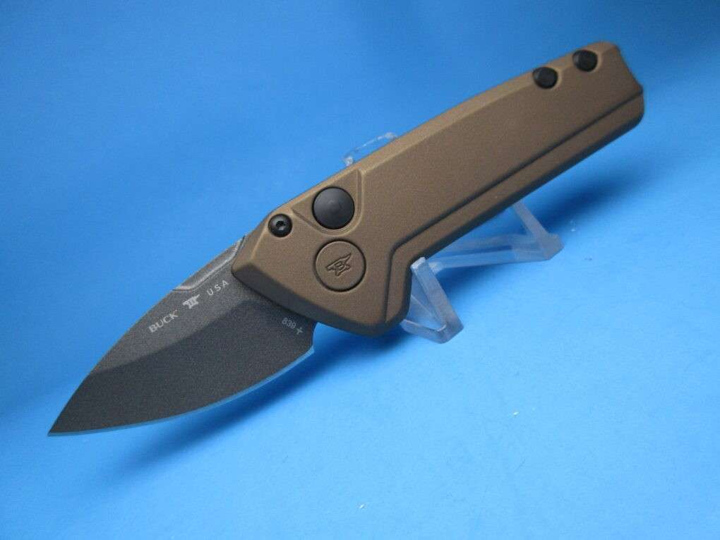 Buck Deploy 839 Mini Burnt Bronze Switchblade Knife