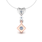 Heart of square pendant