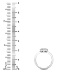 Candere By Kalyan Jewellers 14k (585) BIS Hallmark White Gold Izarra Ziah Diamond Ring (IGI Certified)