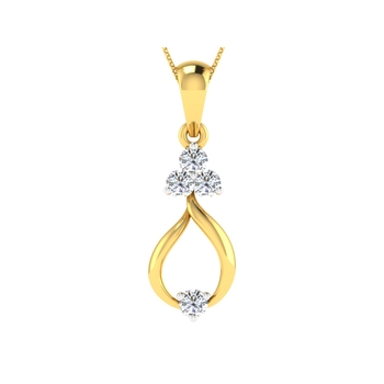 Arkina Diamond's Stylish droplet pendent