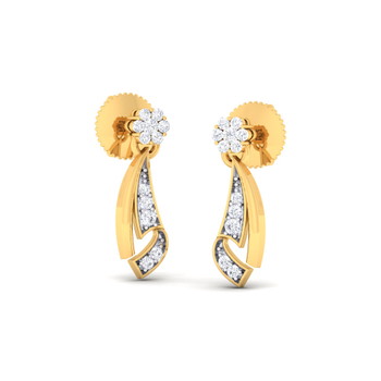Arkina Diamond's Floralia Twist Earrings
