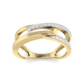 Designer Eternity Ring For Women Studed With Round Brilliant Diamond