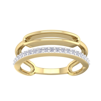 Designer Eternity Ring Studed With Round Diamond