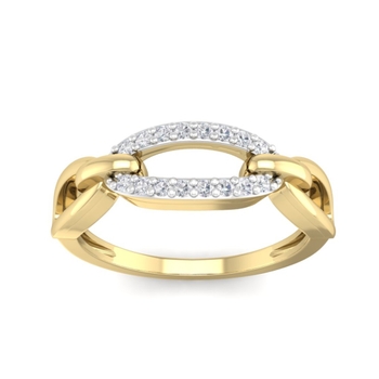 Round Diamond Studed Wedding Ring For Women