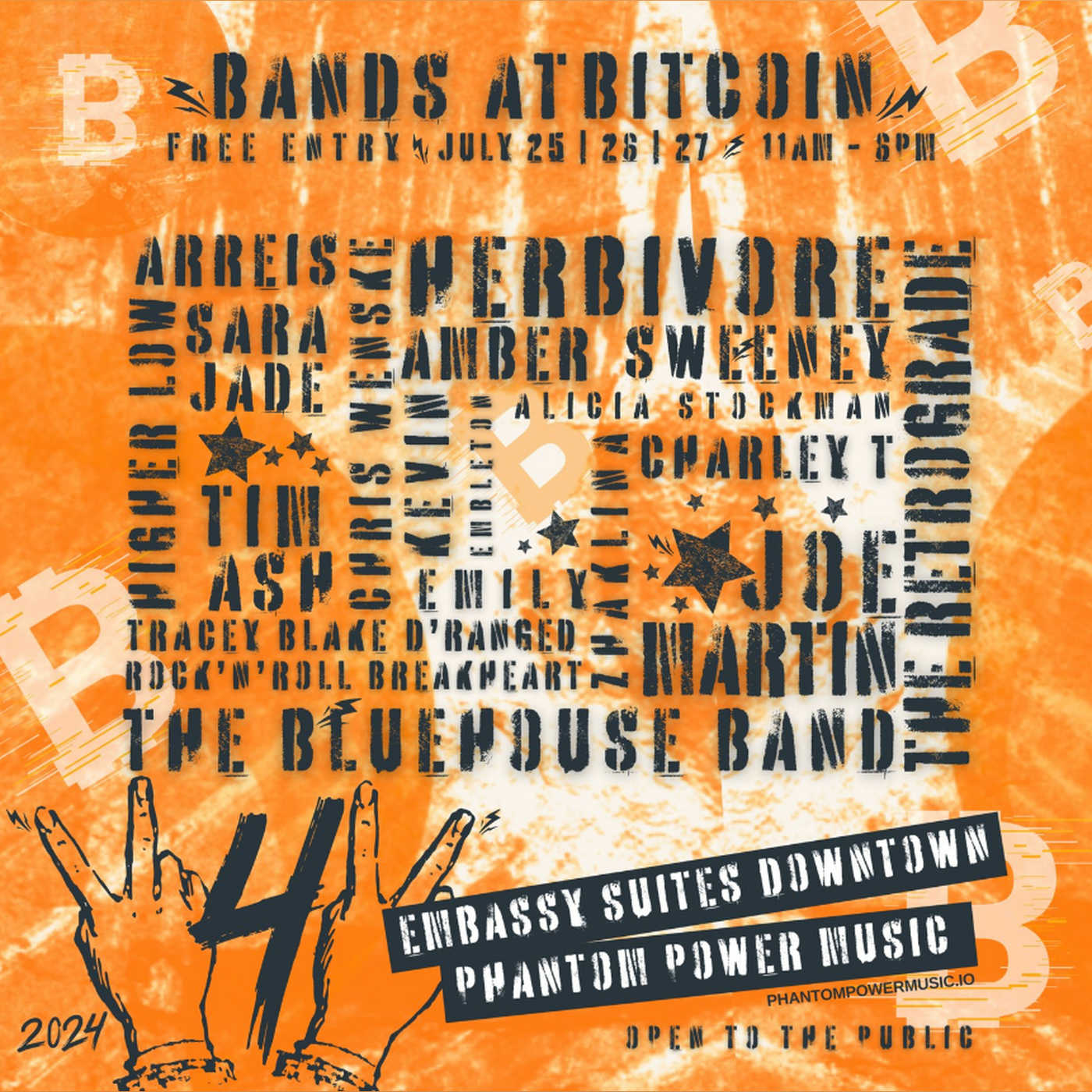 Bands at Bitcoin, Embassy Suites, Downtown Nashville