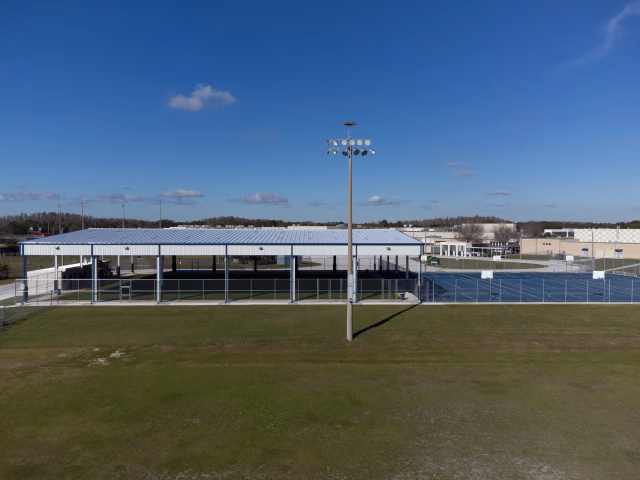 K-12 Education, Athletics project at Hillsborough County Public Schools Liberty Middle School Play Court Cover in Tampa, Florida, image 5 by Envision Construction Services