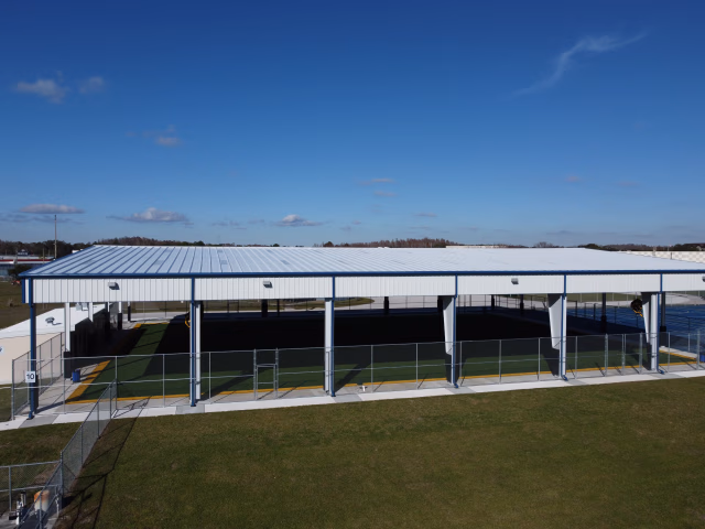 K-12 Education, Athletics project at Hillsborough County Public Schools Liberty Middle School Play Court Cover in Tampa, Florida, image 7 by Envision Construction Services
