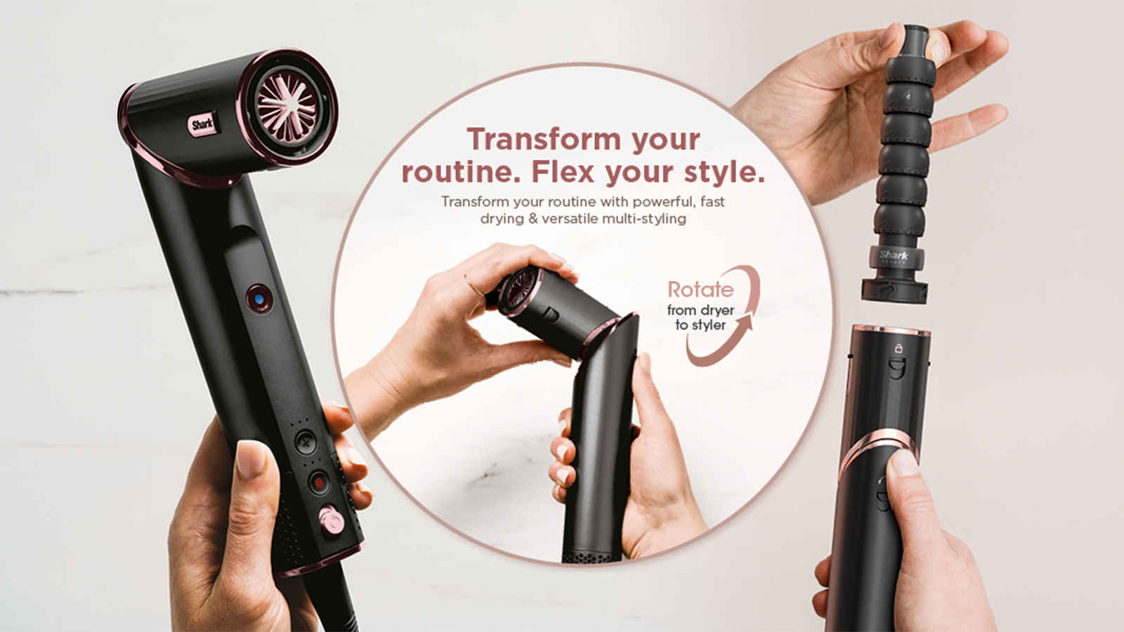 Shark Flexstyle 3-in-1 Air Styler & Hairdyer - HD426EU