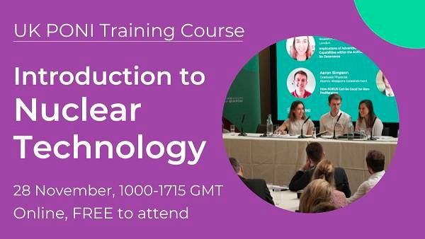 Introduction to Nuclear Technology Training Course