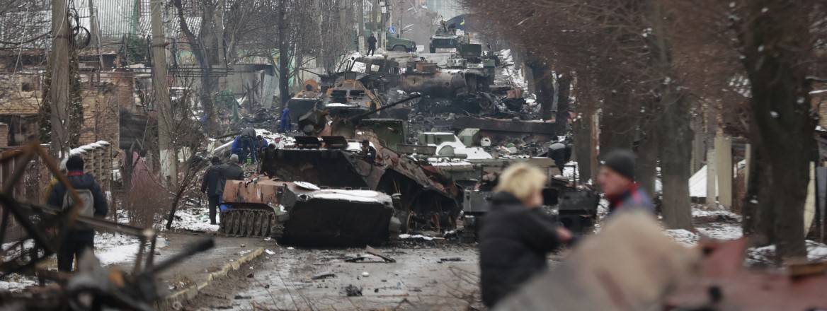 Russian-convoy-destroyed-Bucha-Ukraine