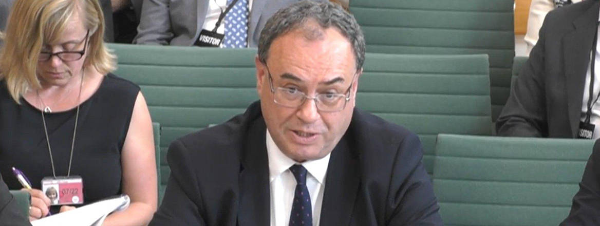 In the hot seat: Governor of the Bank of England Andrew Bailey gives evidence to the House of Commons' Treasury Select Committee on 16 May 2022