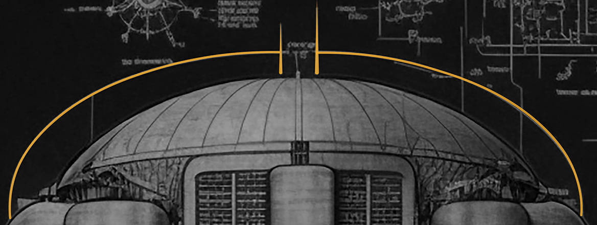 Drawing showing part of a nuclear plant