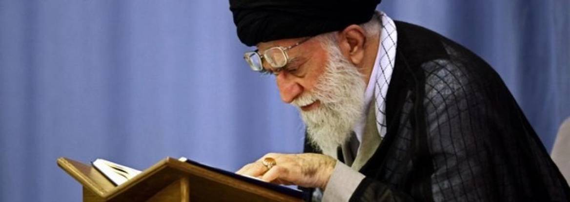 Ayatollah Ali Khamenei reading the Holy Quran. Courtesy of khamenei.ir/Wikimedia Commons/http://farsi.khamenei.ir/photo-album?id=29866