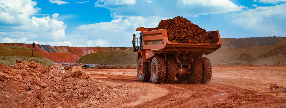 Delivering the goods: a bauxite (aluminium ore) quarry in Arkalyk, Kazakhstan