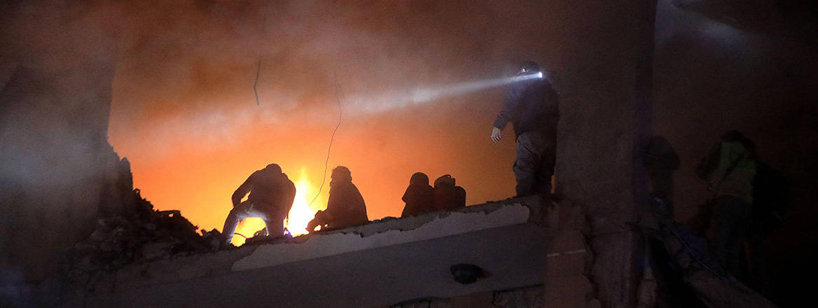 New normal: rescuers work at an apartment in Beirut where Hamas deputy leader Saleh al-Arouri was killed in a blast on 2 January