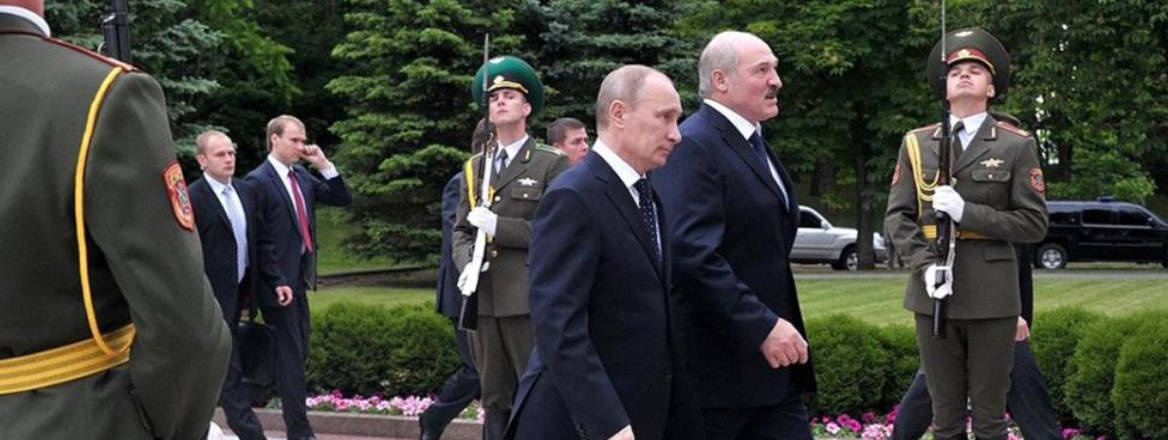 Vladimir Putin and Alexander Lukashenko