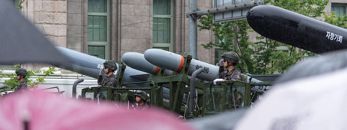 Arms Forces Day military parade of Korean Army in Seoul capital of South Korea on 26 September 2023. Courtesy of Mirko Kuzmanovic / Alamy Stock Photo