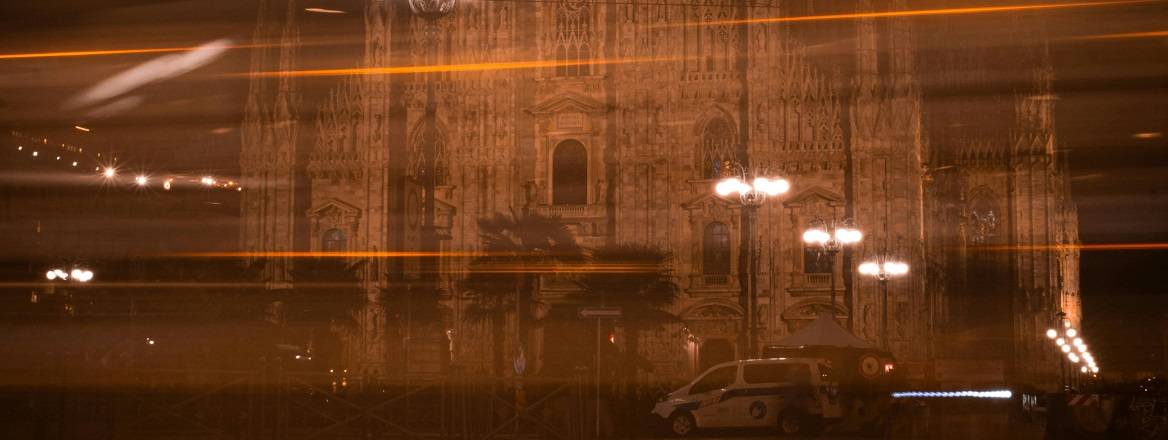 Blurred photo of Milan Cathedral