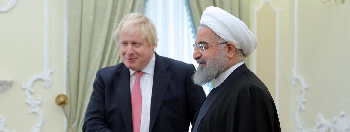 Hassan Rouhani meets Boris Johnson