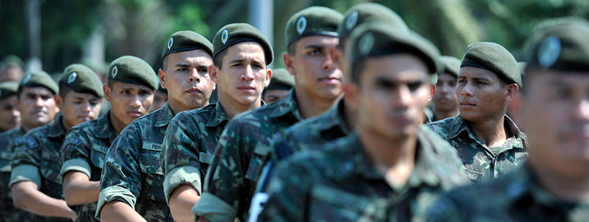 Head count: Brazil lags behind most other South American countries in terms of its ratio of military personnel to population size