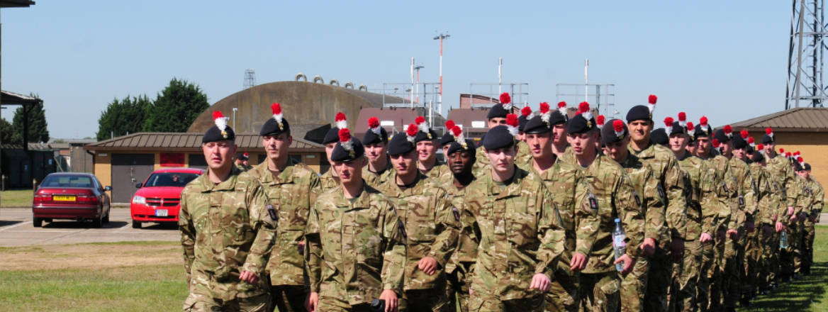 British Army on parade