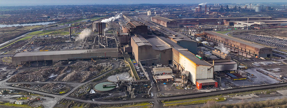 A general view over the British Steel Scunthorpe steelworks