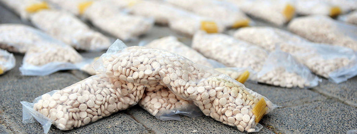 Small but powerful: Captagon pills seized by authorities in 2021 after an attempt to smuggle them in pasta to Saudi Arabia