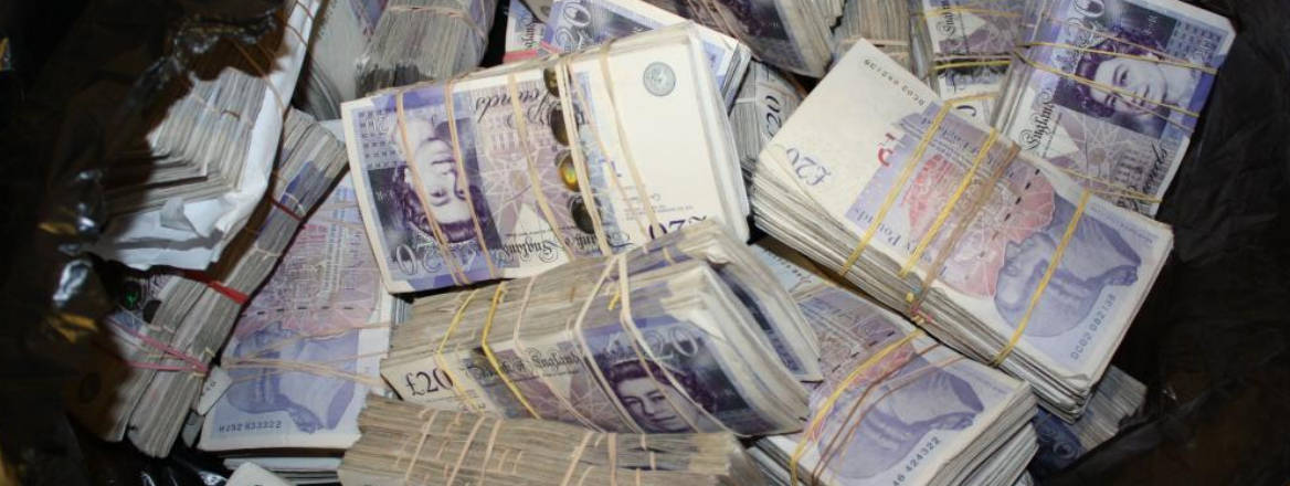 cash in black bag seized by HMRC