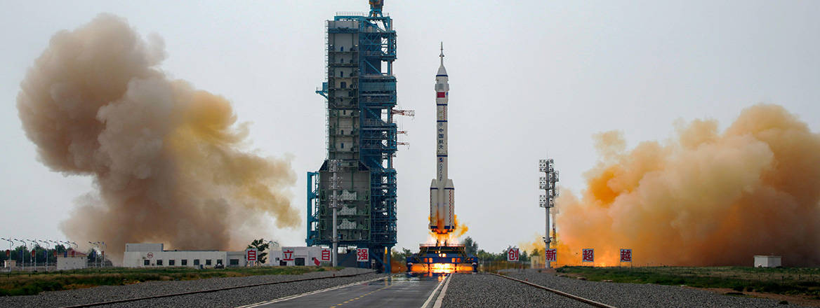 Lifting off: a Chinese Long March 2F rocket was used to launch the Shenlong in December 2023