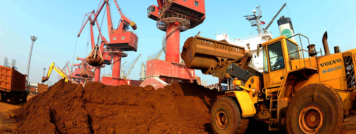 Prized materials: rare earth elements are loaded for export at the port of Lianyungang in eastern China