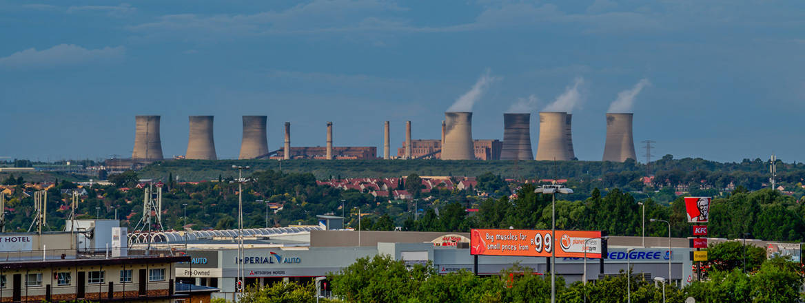 Weaning off: a coal power plant in Johannesburg, South Africa, which has announced a net zero target of 2050. Image: Paul Saad / Creative Commons / CC BY-NC-ND 2.0